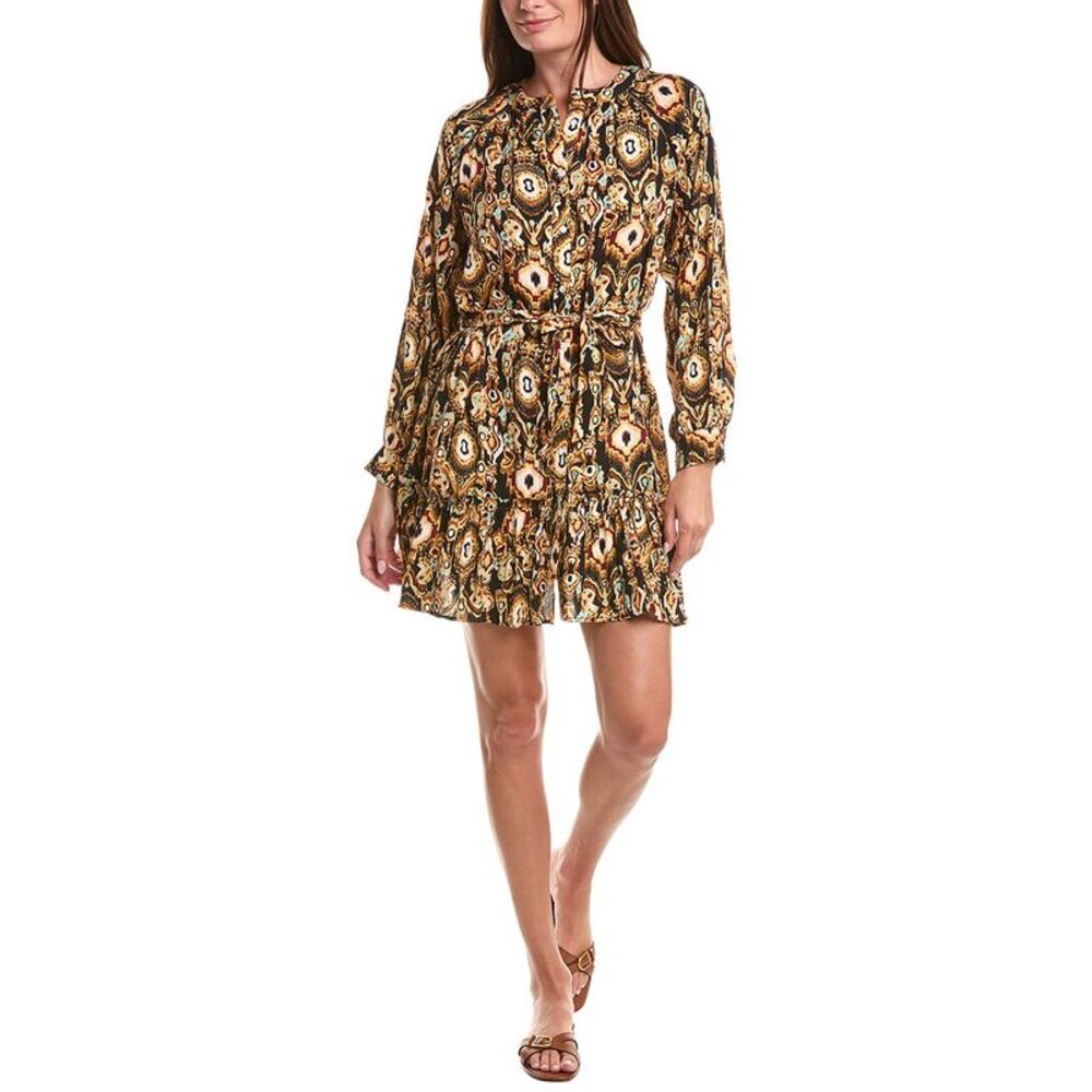 Anna Kay Womens  Courte Vilified Dress, Brown